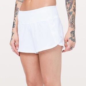 Lululemon Run Times Shorts, White Size 4